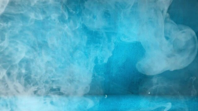 Blue Dynamic Smoke in a 3D animation