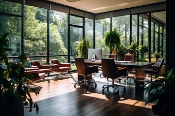 Fototapeta premium office interior in Modern Atmosphare