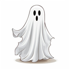 Naklejka premium Object ghost isolated on white background