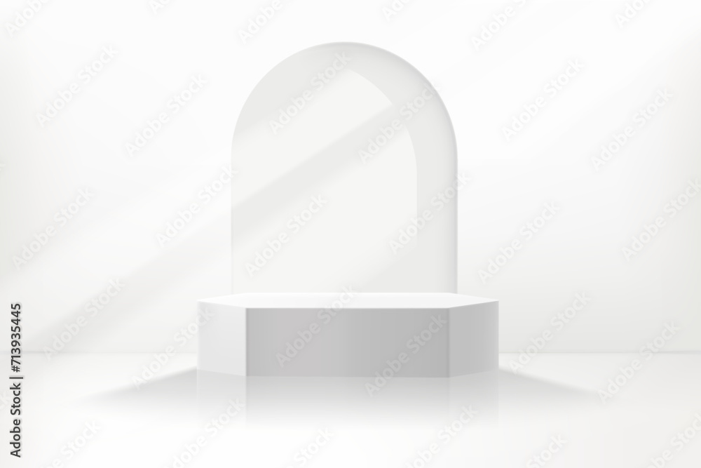Aufkleber realistic display. 3d style vector illustration for pruduct design