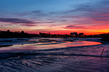 Colourful Sunset, Castletown River, Dundalk, Louth Ireland 