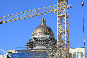 Belgique Bruxelles palais de justice travaux chantier
