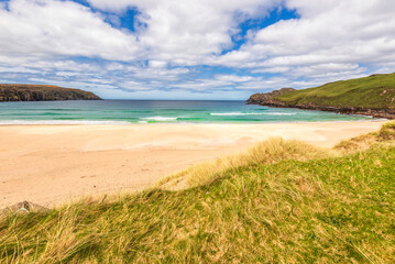 seascape inside the Eoropie Beach close to the village of Ness, Isle of Lewis, Scotland