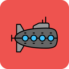 Obraz premium Submarine Icon