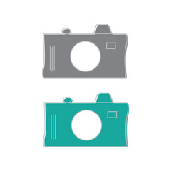 Camera vector illustration. Creative  photo camera.