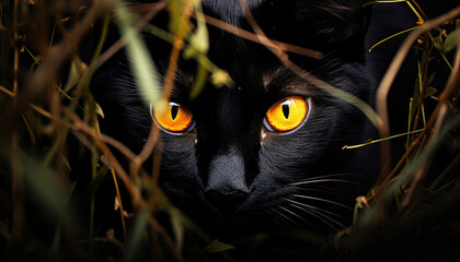 Photo of black cat