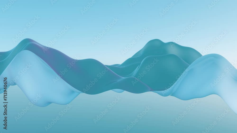 Poster vibrational waves of abstract forms representing the resonance achieved when aligning personal value