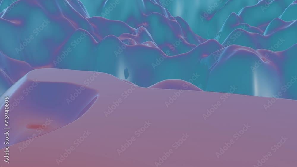 Poster vibrational waves of abstract forms representing the resonance achieved when aligning personal value