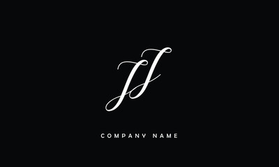 JJ, JJ Abstract Letters Logo Monogram