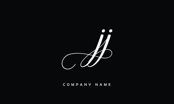 JJ, JJ Abstract Letters Logo Monogram
