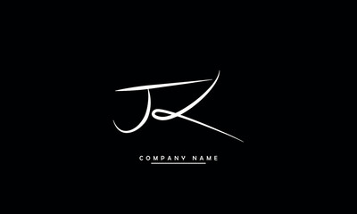 JK, KJ, J, K Abstract Letters Logo Monogram