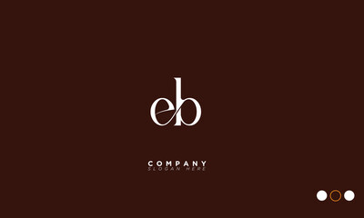  EB Alphabet letters Initials Monogram logo BE, E and B