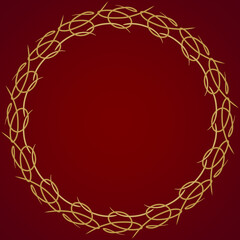 Round frame element Chinese new year 2024 square, bordir copy space Chinese template 