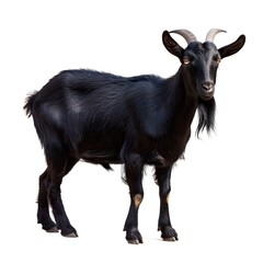 beautiful goat isolated on a white background