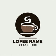 Obraz premium コーヒーのロゴ