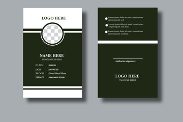 Creative Modern Id Card Template with premium vector identity card design,
AbstractId Card Design,Professional Identity Card Template Vector for Employee and Others,
Modern and Clean ID Card Design 