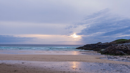 seascape inside the Eoropie Beach close to the village of Ness, Isle of Lewis, Scotland