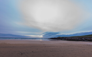 seascape inside the Eoropie Beach close to the village of Ness, Isle of Lewis, Scotland