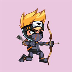 2d character animation archery bow and arrow pose 8