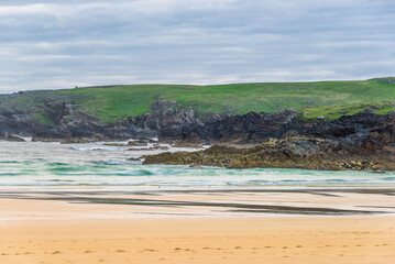 seascape inside the Eoropie Beach close to the village of Ness, Isle of Lewis, Scotland