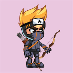2d character animation archery bow and arrow pose 3
