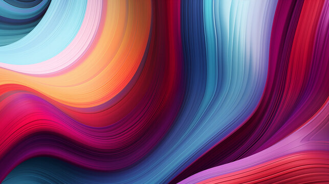 A colorful abstract background with wavy lines and vibrant colors. Beautiful and colorful bright wallpaper.