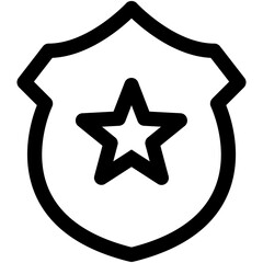 Police Badge Vector Icon