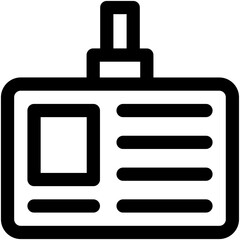 ID Card Vector Icon