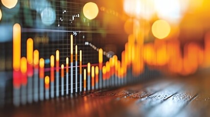 Financial Analysis Blur - Stock Market Data Concept