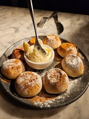 bread with cinnamon and white chocolate