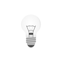 Bulb icon isolated on transparent background