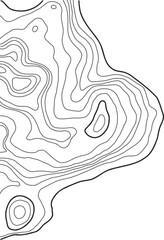 Obraz premium Topographic Map Lines