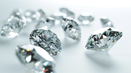 Luminous Clarity: Diamonds Radiating Pure Luxury