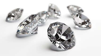 Diamonds Afloat: A White Sea of Brilliance