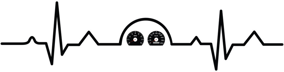 Speed meter tachometer icon car speed