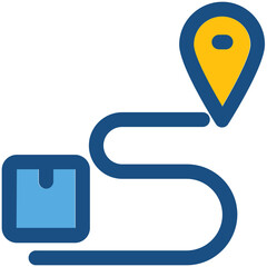 Parcel Location Vector Icon