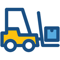 Forklift Vector Icon