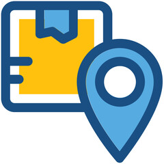 Parcel Location Vector Icon