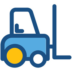 Forklift Vector Icon