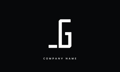 Fototapeta premium JG, GJ, J, G Abstract Letters Logo Monogram