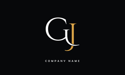 JG, GJ, J, G Abstract Letters Logo Monogram