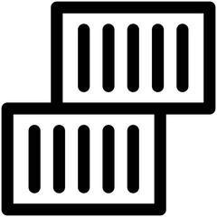 Cargo Container Vector Icon
