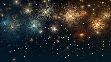 Fireworks background for celebration, holiday celebration concept