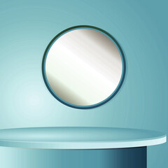 Podium background, Minimal wall scene mockup product stage showcase, promotion display.