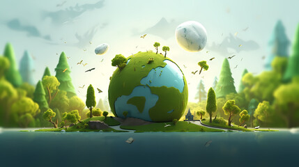 Environmental protection background, world environment day background, protect the environment