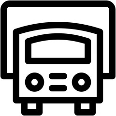 Obraz premium Cargo Truck Vector Icon