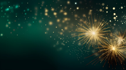 Fototapeta premium Fireworks background for celebration, holiday celebration concept