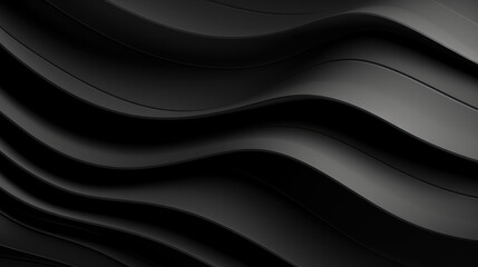 Wallpaper with modern wavy line pattern black background design
