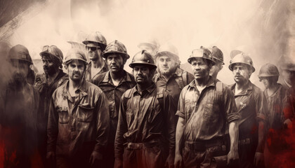 Naklejka premium Worker day old photo