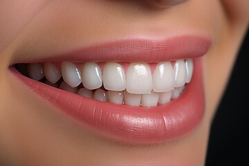 close up of woman with braces